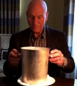 Sir Patrick Stewart zeigt den Selbstdarstellern, wo der Hammer hängt (© madamozell YouTube)