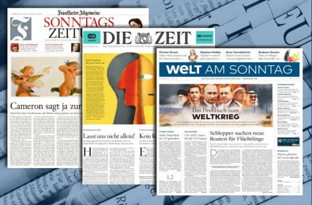 Wochenzeitungen: Vom Drehbuch zum WELTKRIEG bis zu MERKELS letztem Mann