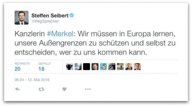 Seibert twittert kurz, und die Welt dreht sich anders rum