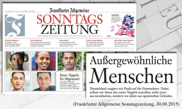 Die FAS rollt den roten Teppich für Flüchtlinge wieder ein