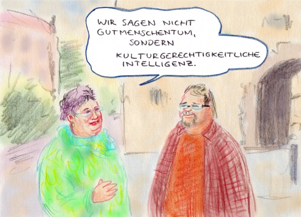 Schere im Kopf