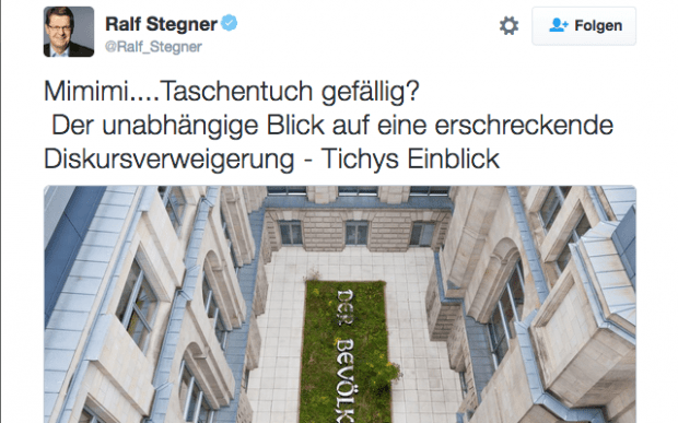 Ralf Stegner Mimikri