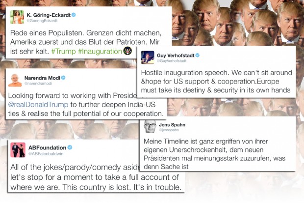 Trump: Reaktionen #inauguration