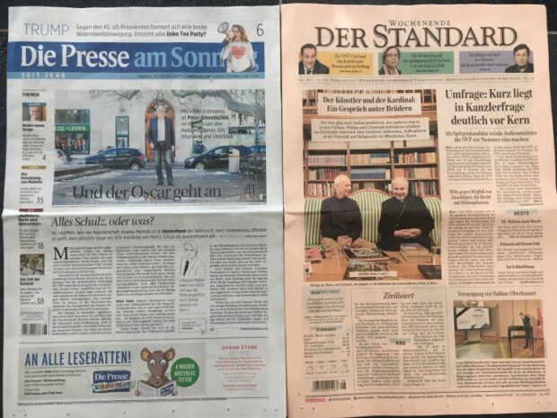 Schwarz vor Rot in Wien und verkehrt in Berlin