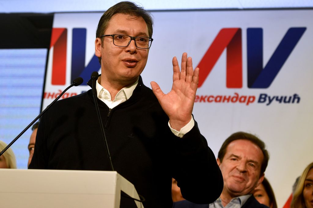 Neuer Präsident von Serbien Aleksandar Vučić