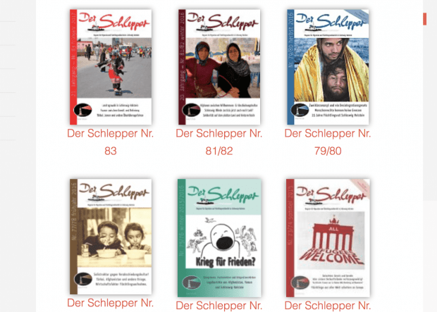 „Der Schlepper“ – Magazin der Flüchtlingshilfe