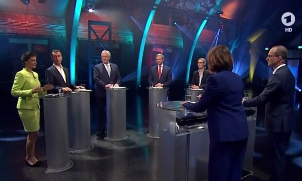 TV-Fünfkampf: Mit tatsächlichen Meinungen und Unterschieden