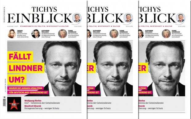 Die neue Ausgabe Tichys Einblick 11/2017 ist da