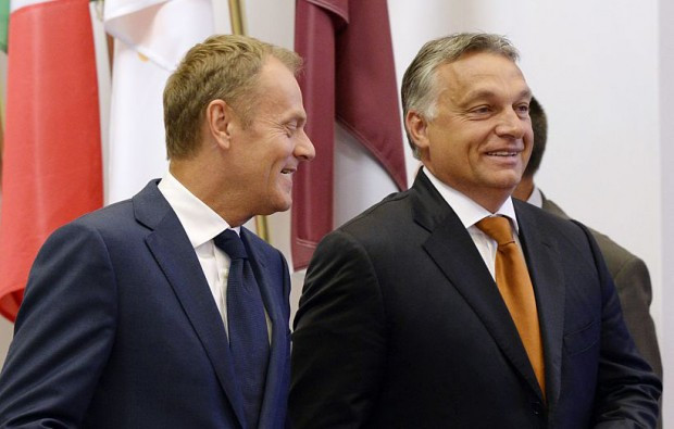 Donald Tusk und Viktor Orbán