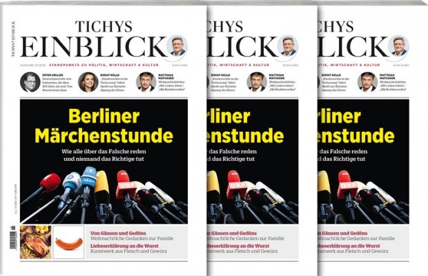 Die neue Ausgabe Tichys Einblick 01/2018 ist da
