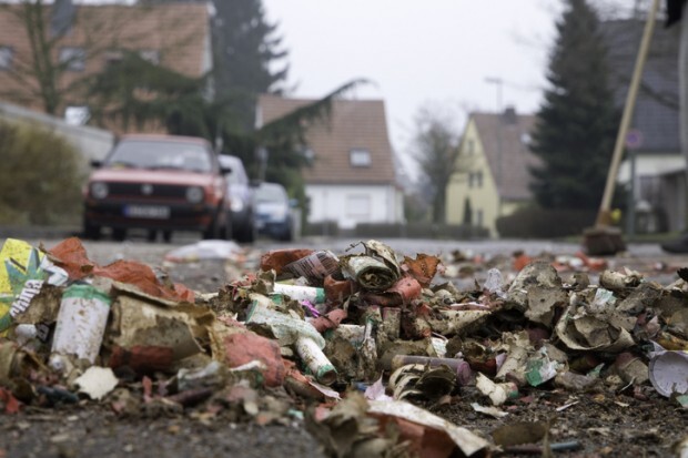 Neujahr in Deutschland: ein Augenblick Stille