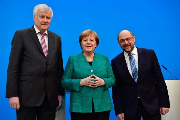 Frau Merkel regiert die CDU mit der SPD
