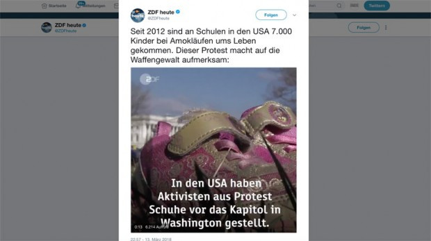 Fake News des Tages vom ZDF: Tote Schulkinder in den USA
