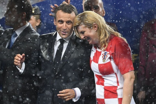 Kolinda Grabar-Kitarovic, Emmanuel Macron und Jean-Claude Juncker