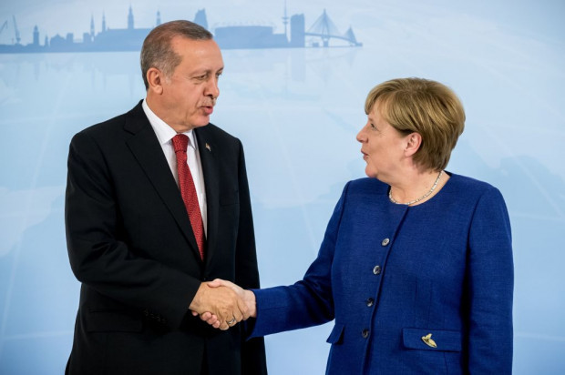 Merkel und Erdogan beim „Globalen Flüchtlingsforum” in Genf