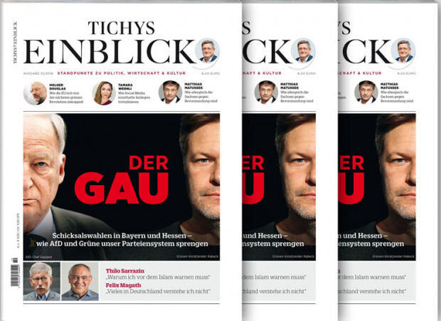 Tichys Einblick 10-2018: Der GAU – Ein Auge blau, ein Auge grün