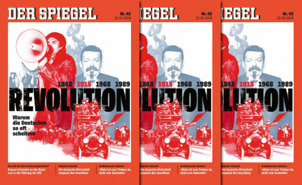 DER SPIEGEL Nr. 42 – 1848. 1918. 1968. 1989. Revolution.