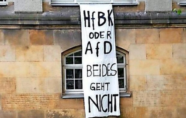 Kunststudenten gegen das Grundgesetz, gegen die Freiheit, gegen die Kunst
