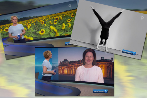 Dauerwerbesendung für die Grünen: ARD-tagesthemen mit Annalena Baerbock