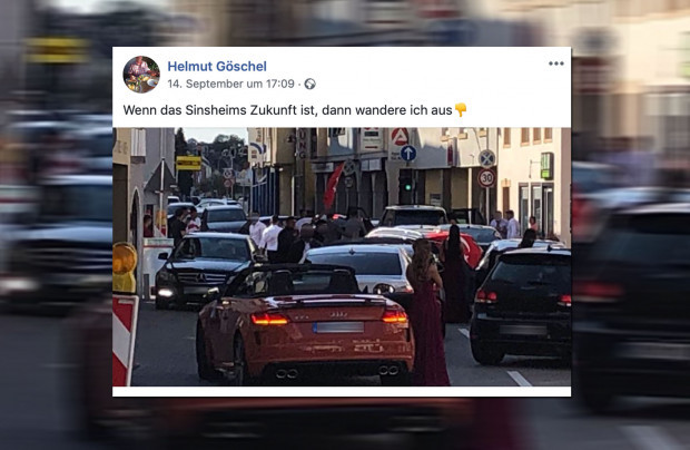 Sozialdemokrat will lieber auswandern: Orientalischer Autokorso sperrt Straße in Sinsheim