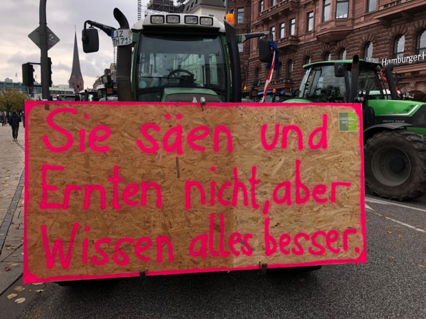 Bauernproteste in Deutschland: Sie säen und ernten nicht, aber
