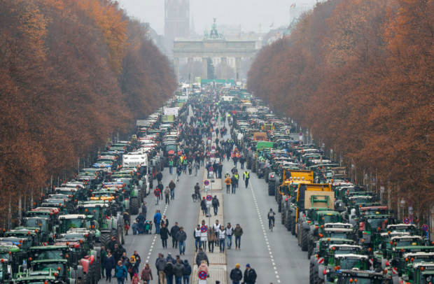 Bauern demonstrieren in Berlin