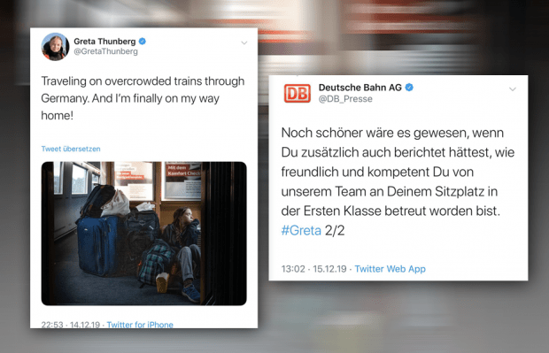Bahn: Thank you for traveling with Greta