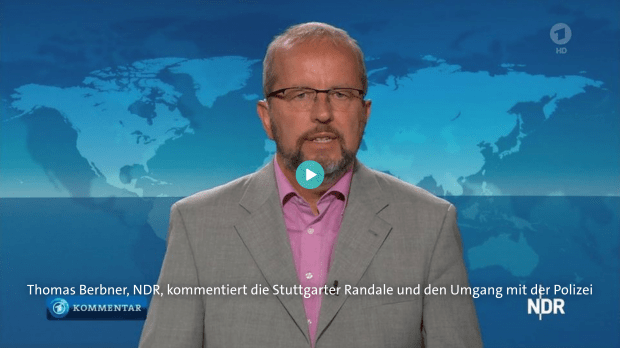 NDR-Kommentar: „Vielleicht ist der Tag nicht mehr allzu fern, dass niemand mehr Polizist werden möchte.“