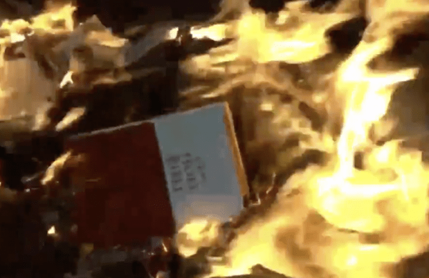 Portland: Linksaktivisten verbrennen Bibeln und amerikanische Flaggen