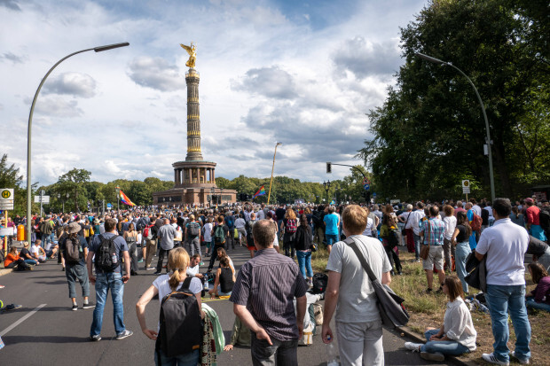 Die Strategie der Ablenkung und Verwischung bei der Berlin-Demo