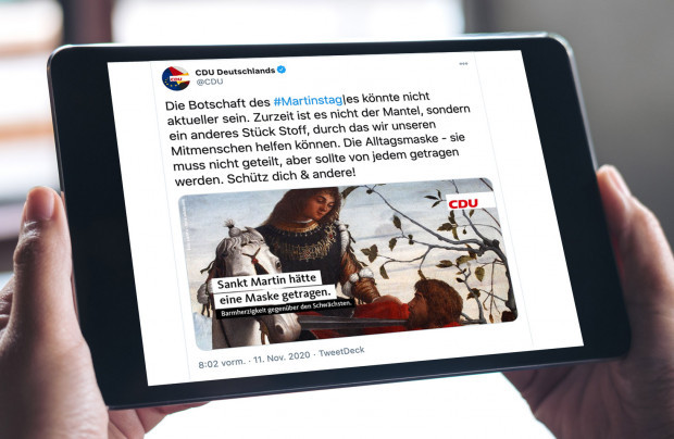 Vom hohen Ross: St. Martin und die Stoffzuteilung