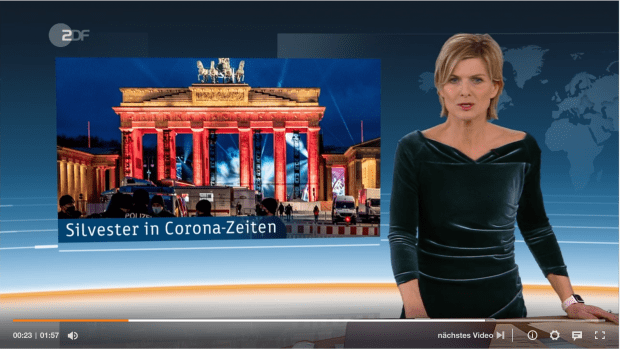 ZDF-Silvester live vom Brandenburger Tor ohne Publikum