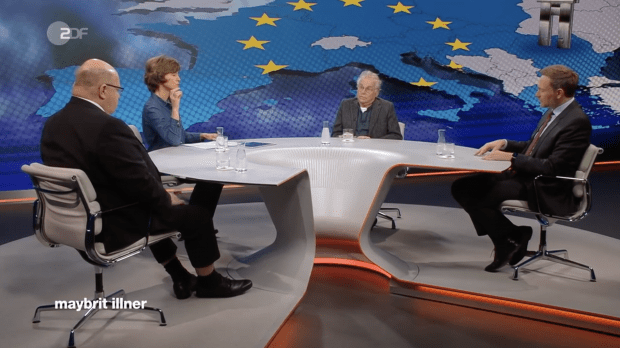 Bei Illner verzweifelte EU-Rehabilitierung: „Schuld ist nicht die Unfähigkeit. Schuld ist das Virus!“