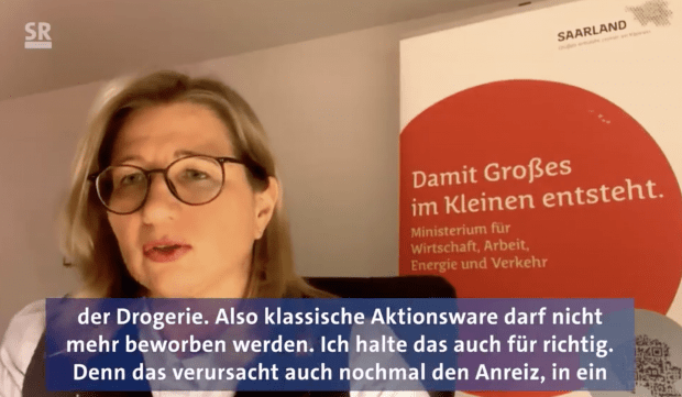 Saarland will Werbeverbot für nicht-alltägliche Produkte während Lockdown verhängen