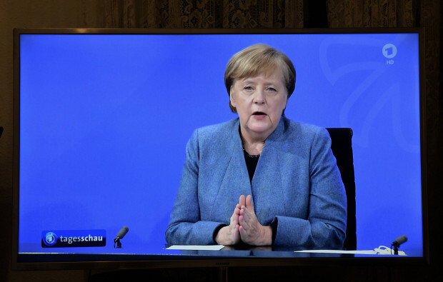 Merkel als Geschlagene im Kampf der Mutanten