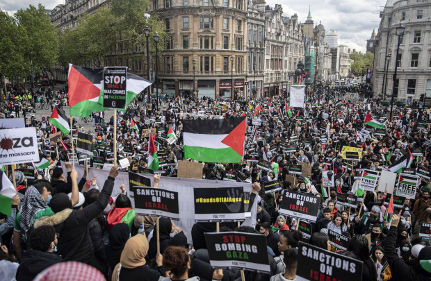 Zehntausende demonstrieren in London gegen Israel