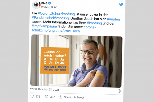 Die Zuverlässigkeit des Spahn-Ministeriums am Beispiel Günther Jauch