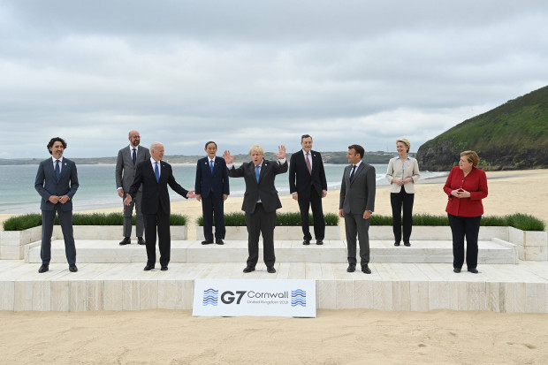 Merkel in sprechenden Bildern beim G7-Gipfel