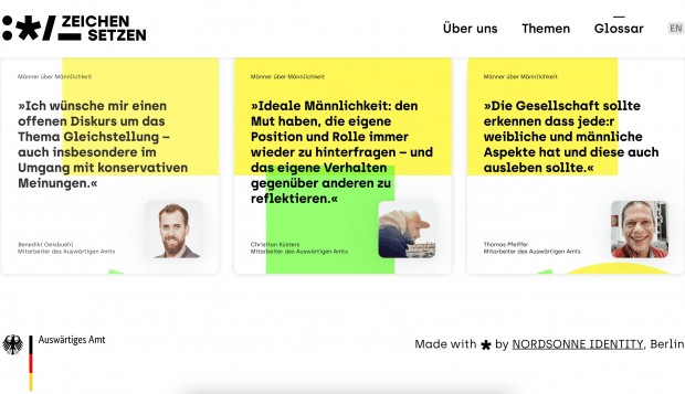 „Lasst Emotionen zu“: Das Auswärtige Amt erzieht seine Männer