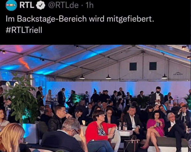 Backstage ohne Maske: RTL löscht Bild von Spitzenpolitikern