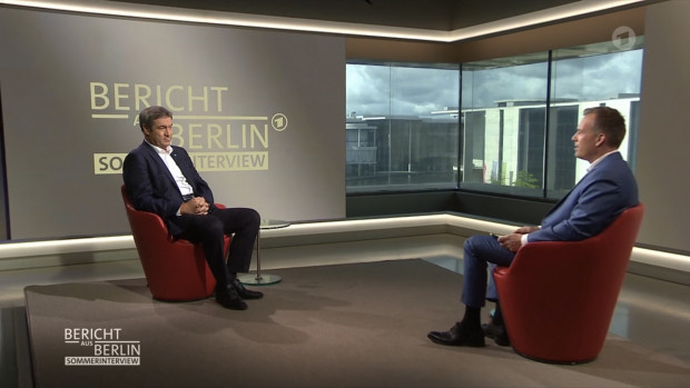 Im ARD-Sommerinterview meckert Söder am Wahlkampfstil – aber bringt wenig