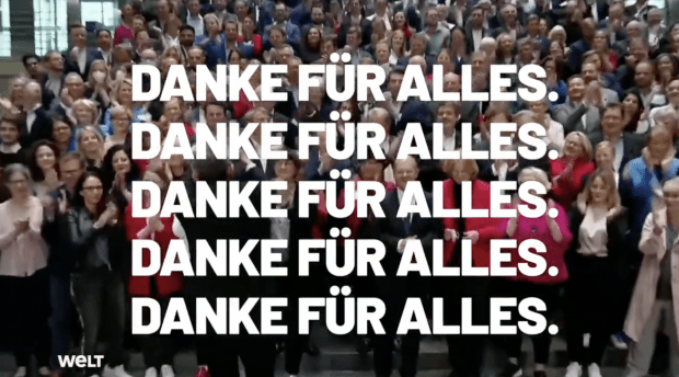 „Danke für alles“ – neue Künstleraktion macht sich über Corona-Politik lustig