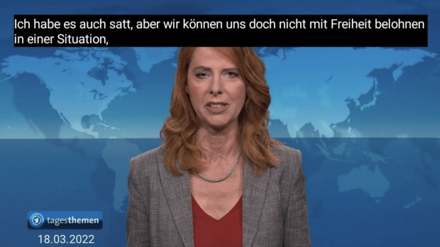 Tagesthemen-Kommentatorin will Bürger nicht mit Freiheit „belohnen“