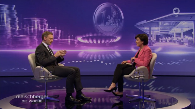 Bei Maischberger möchte Lindner die Energieabhängigkeit Deutschlands „nicht kommentieren“