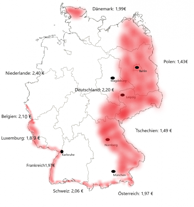 Die TE Sprit-Karte: Für wen sich das Tanken im Ausland lohnt