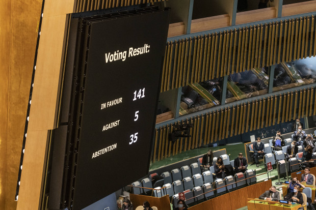 Überraschende Enthaltungen bei der UN-Resolution gegen Russland