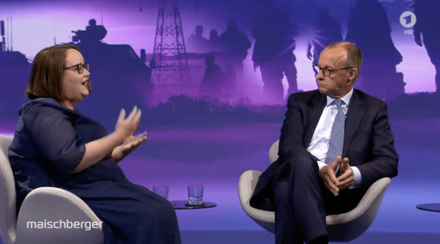 Bei Maischberger erklärt Merz, wie nah er den Grünen schon ist