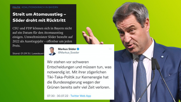 Markus Söder, die „Tiki-Taka-Politik zur Kernenergie“ ist immer die der anderen, oder?