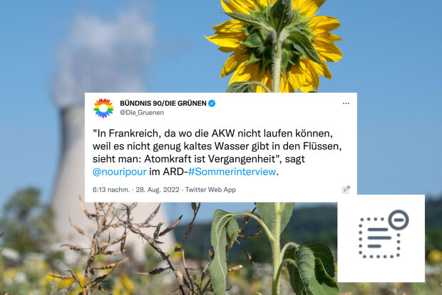 Grüne und Atomkraft: Mit dem Ausblenden von Antworten Kurs halten