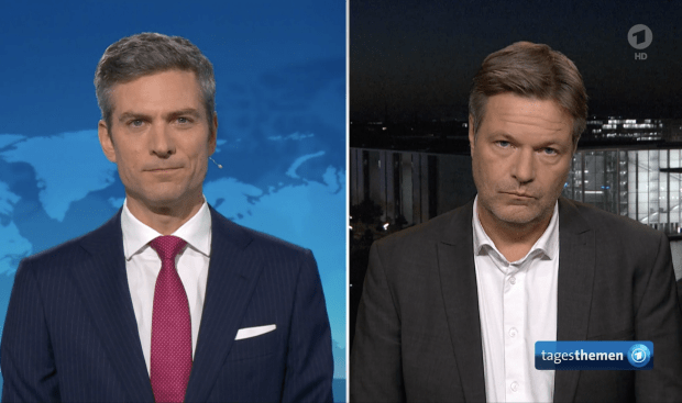 „Ja. Was ist die Frage?“ – Habecks seltsamer Auftritt in den Tagesthemen